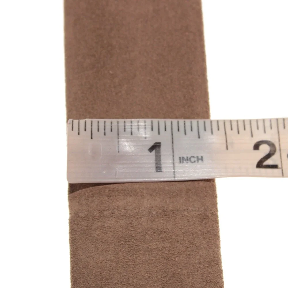Di Bianco NWT Cut to Size Dress Belt In Solid Brown Suede Leather One Size